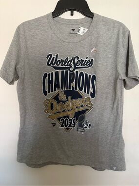 Fanatics Los Angeles Dodgers Gray World Series Champions 2025 Tee